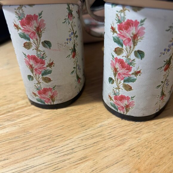 Authentic Gucci Marmont Ivory Floral Scallop Strap Leather Sandal 38.5 US/8.5 - Picture 14 of 16